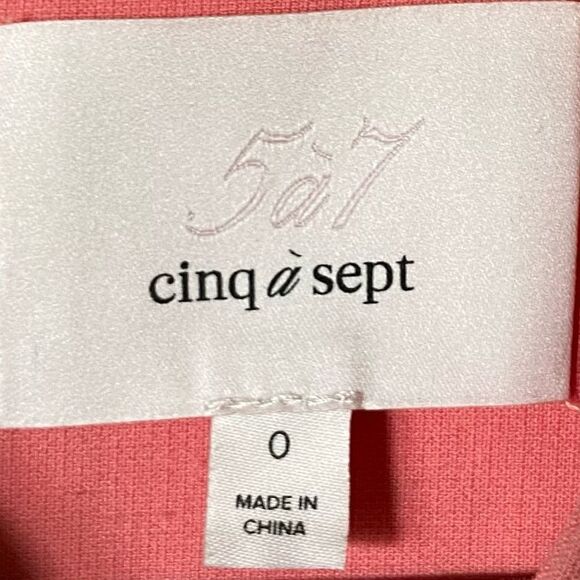 Cinq a Sept Melina Halter Cutaway Midi Pink Dress Size 0 - Picture 9 of 13